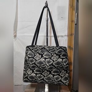 Vintage Kate Spade New York Snakeskin Print Tote Bag- EUC